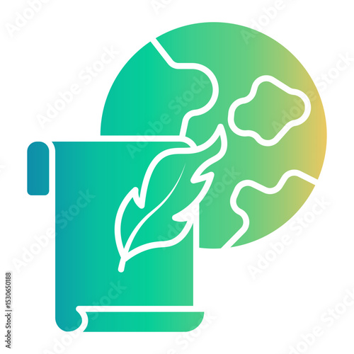 international literacy Gradient icon