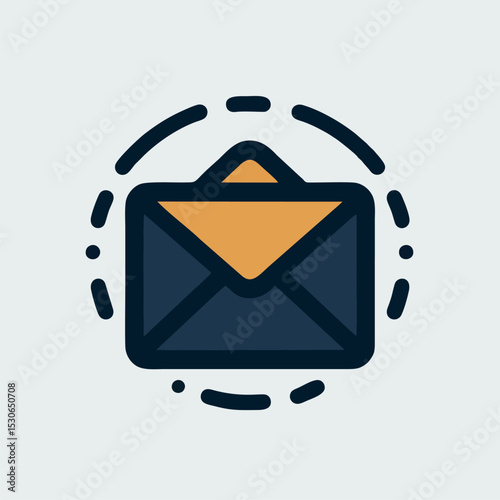 Email Icon in Flat Transparent Design