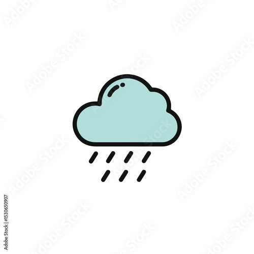A simple, yet effective illustration of a rain cloud.