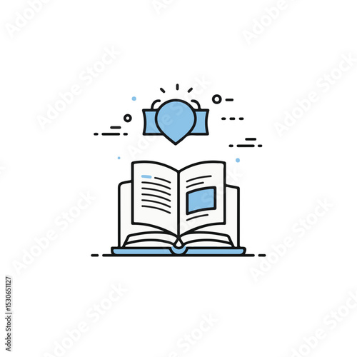 An Open Book and a Marker.
