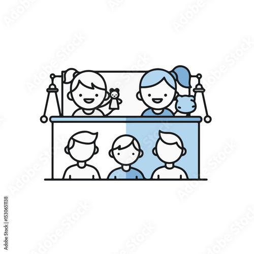 Kids Enjoying Puppet Show