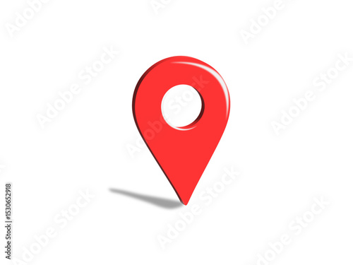 Modern minimalist location pin icon 