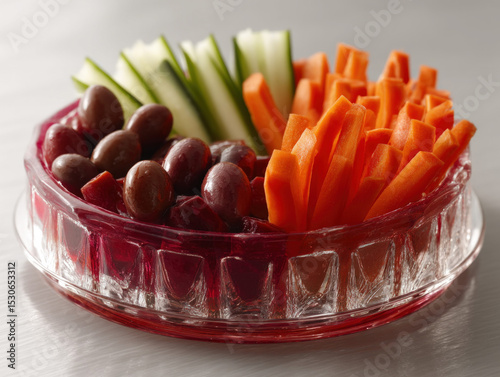 Crudités isolated: Assorted...