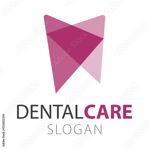 Logo moderne de cabinet dentaire avec dent stylisée