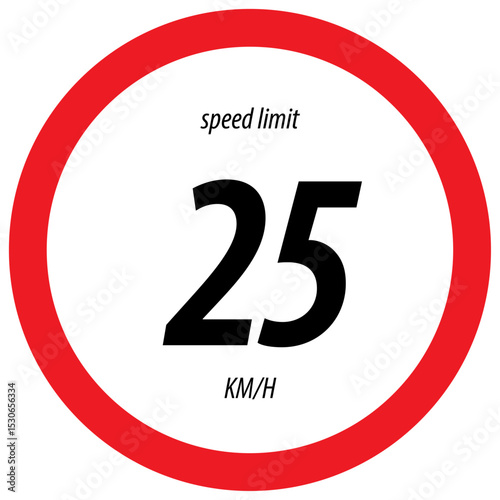 Speed Limit 25 Traffic Signs