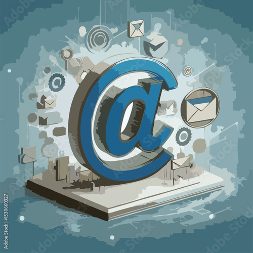 Flat Transparent Icon of Envelope Mail