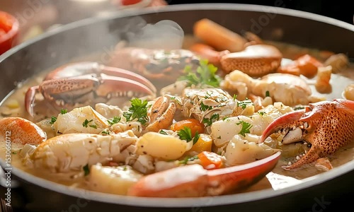 Delicious Seafood Stew Recipe A Flavorful Crab and Lobster Boil