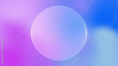 Liquid Glass Circle Gradient Blue Purple Seamlessly Loopable