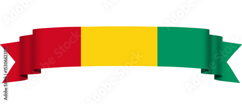 Fotografía Guinean flag on transparent background