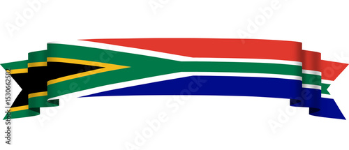 Photos South African flag on transparent background