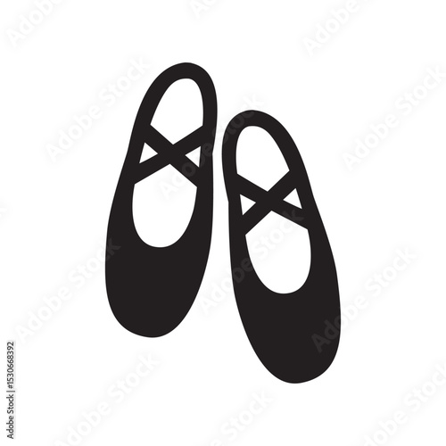 Ballet shoes icon 