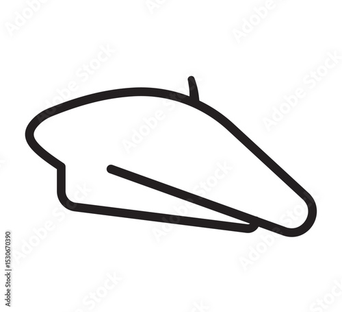 french beret icon france bastille day july 14