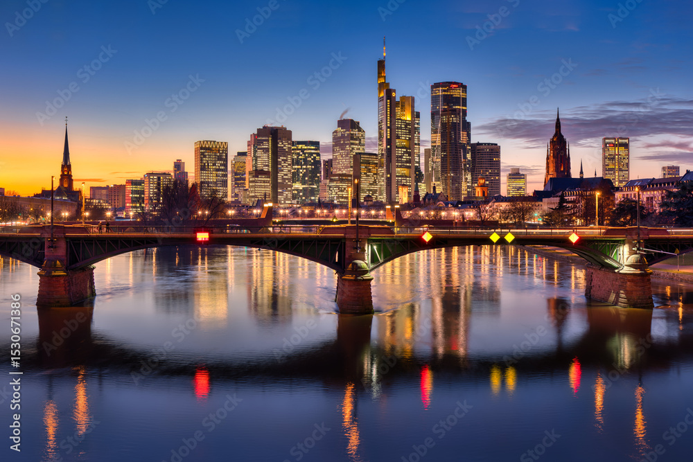 Obraz premium Frankfurt Skyline