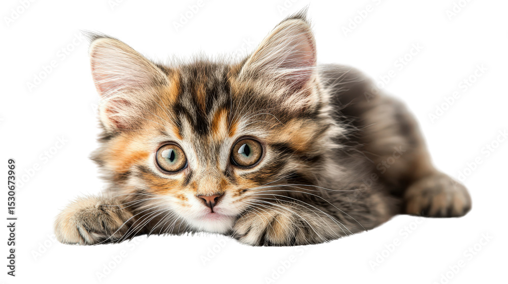 Obraz premium Ragdoll cat isolated on white background Transparent background, PNG