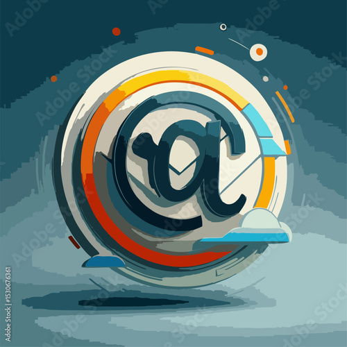 Flat Transparent Icon of Envelope Mail