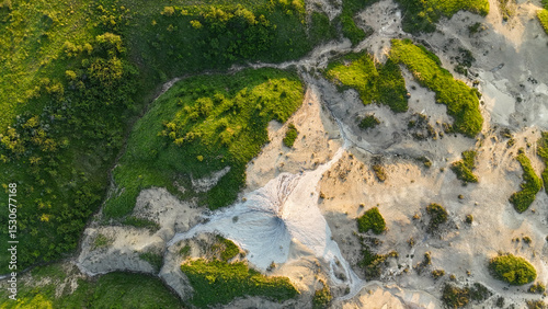 Buzău's Boiling Mud Volcanoes. 
This photo provides a glimpse into this extraordinary geological phenomenon, where the Earth seems to be constantly in motion.