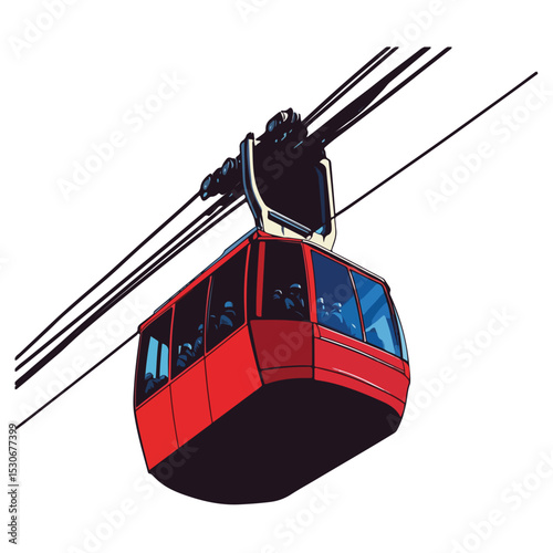 Cable Car Vector illustration 