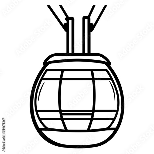 Cable Car Vector illustration 