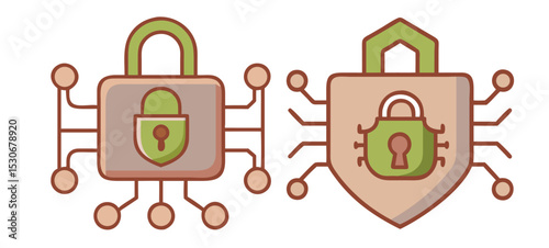 cyber security vector icon