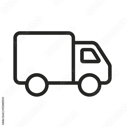 Delivery Truck logistics icon with transparent background