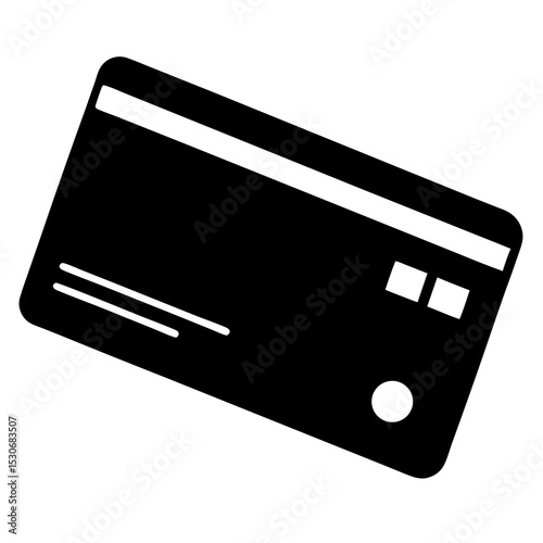 Silhouette of a credit card