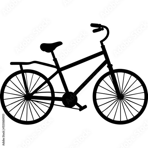 Silhouette of a tandem bicycle