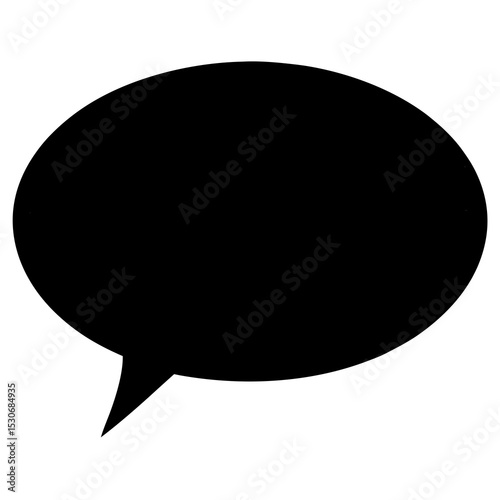 Silhouette of a testimonial bubble