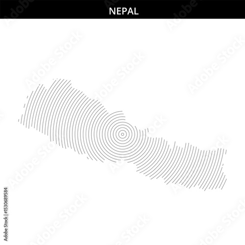 Intricate spiral pattern showcases Nepal's artistic style