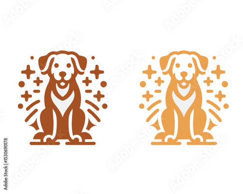 Dog icon set dog animal icon set