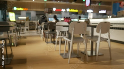 Wallpaper Mural Blurred background food center in shopping mall and university school. Torontodigital.ca