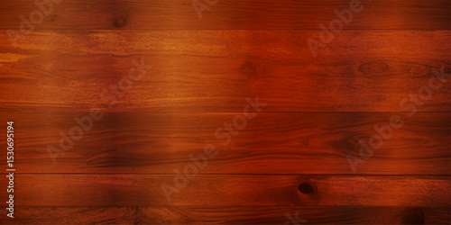 A Stunning Close-Up of Glossy Lacquered Brown Wood Panels, With Deep Reflective Tones and Visible Natural Grain Patterns, Creating a Sophisticated and Retro-Inspired Wooden Backdrop"
