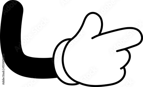Cartoon Hand Gesture Illustration Vector