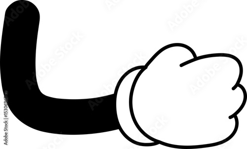 Cartoon Hand Gesture Illustration Vector