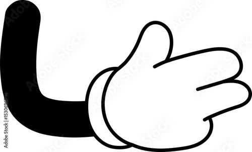 Cartoon Hand Gesture Illustration Vector