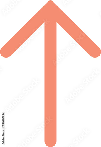 Up Straight  Arrow Fill  Icon