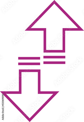 Faster Arrow Top Button Outline Icon