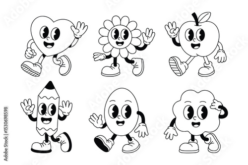 Cute Cartoon Characters Collection