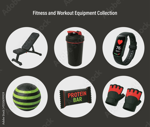Fitness and Workout Equipment Collection

