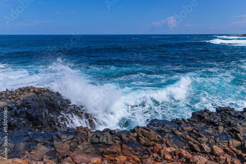 El Confital beach on the edge of Las Palmas