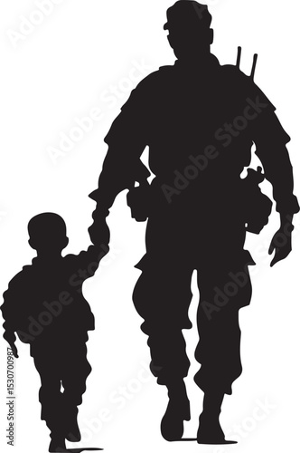 Soldier Saluting at Military Cemetery SVG | Fallen Heroes Remembrance Clipart

