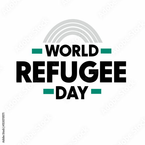 World refugee day graphic design
