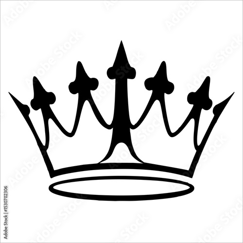 Black crown logo