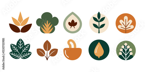 Abstract organic story set cover templates isolated on transparent background