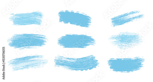 Grungy winter background illustration, Christmas holiday season brushstroke set, light blue ink crayon squiggle collection, flat vintage kids banner design, sea texture grunge paint