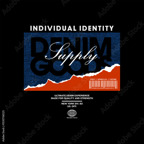 Urban edge, identity, abstract typography motivational quotes modern design slogan. Vector illustration graphics print t shirt, apparel, background, poster, banner, postcard or social media content.