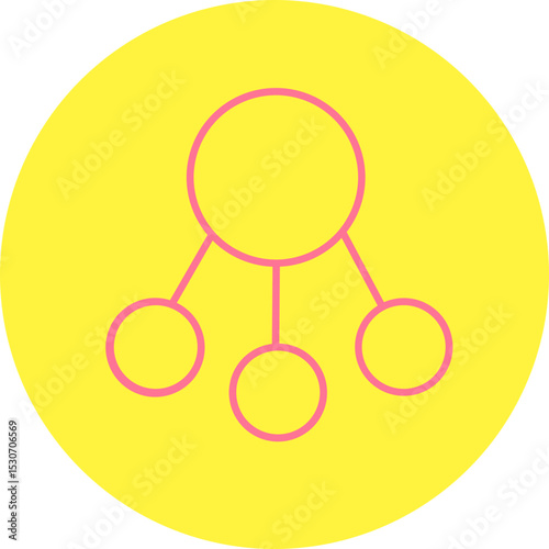 Data Share  In Circle   Fill Icon