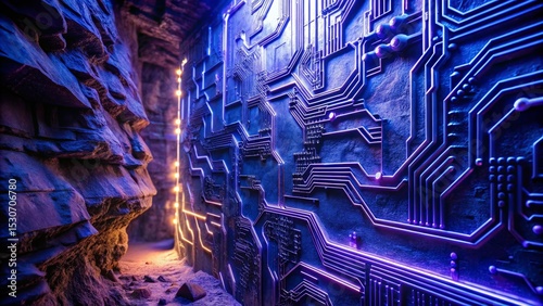 Futuristic Technology Tunnel