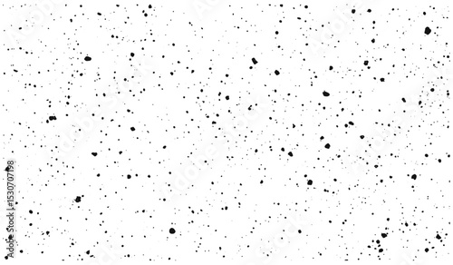 Vector illustration sand paper texture, mottled paper background, grain noise dust effect, black speckle bg, vintage grungy old rough grainy surface, seamless white paper pattern.