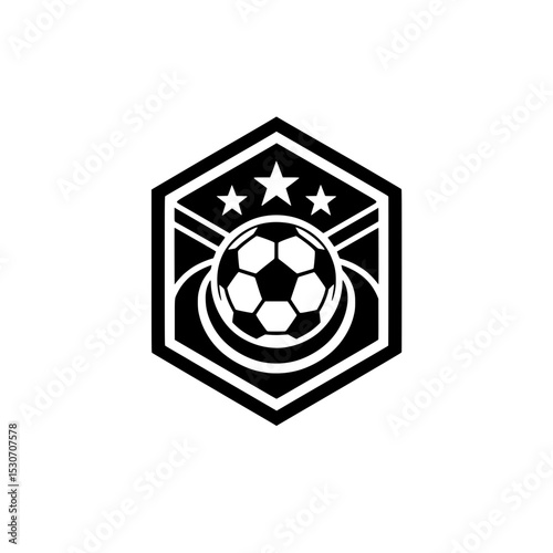 Modern Hexagonal Soccer Logo