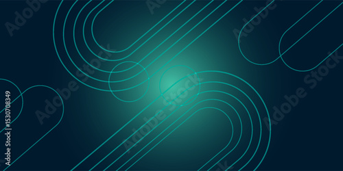 Digital technology speed connect blue green background, cyber nano information, abstract communication, innovation future tech data, internet network connection, Ai big data, line dot illustration